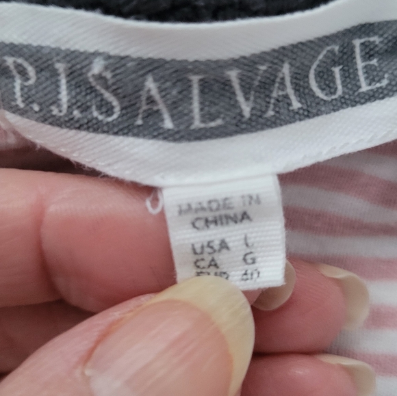 PJ Salvage pajama lounge set size L - Picture 6 of 6